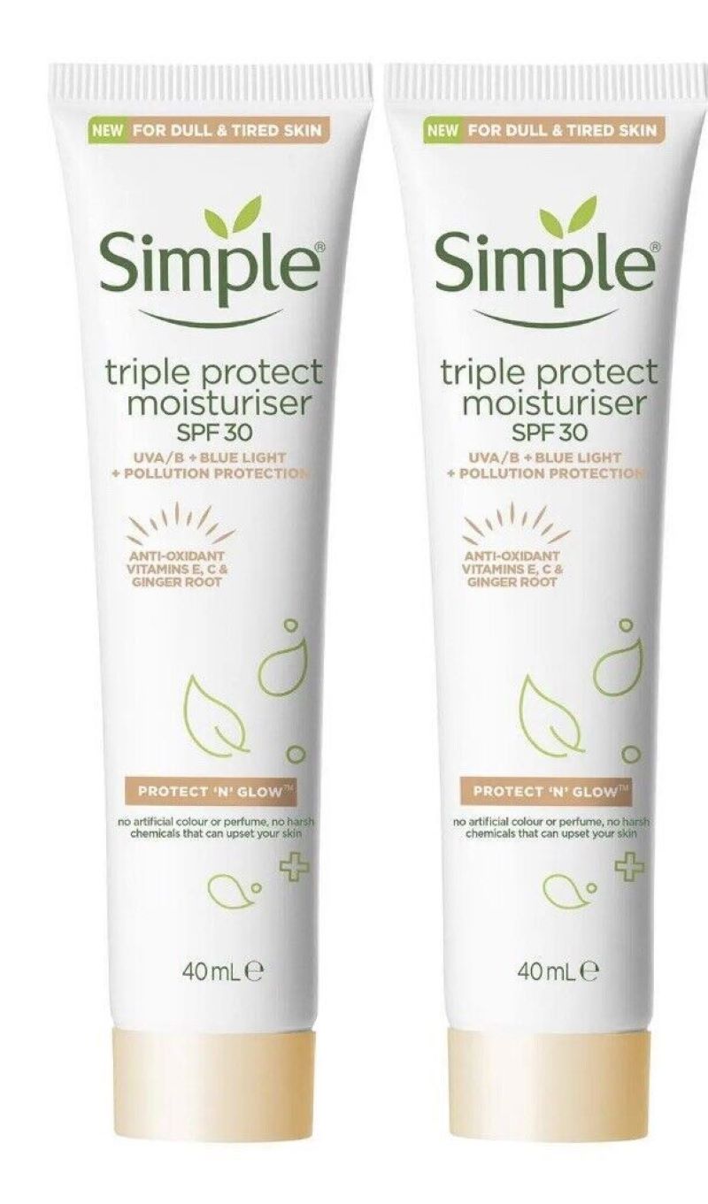 Simple Triple Protect Moisturizer Spf 30 40 ml - Image 2