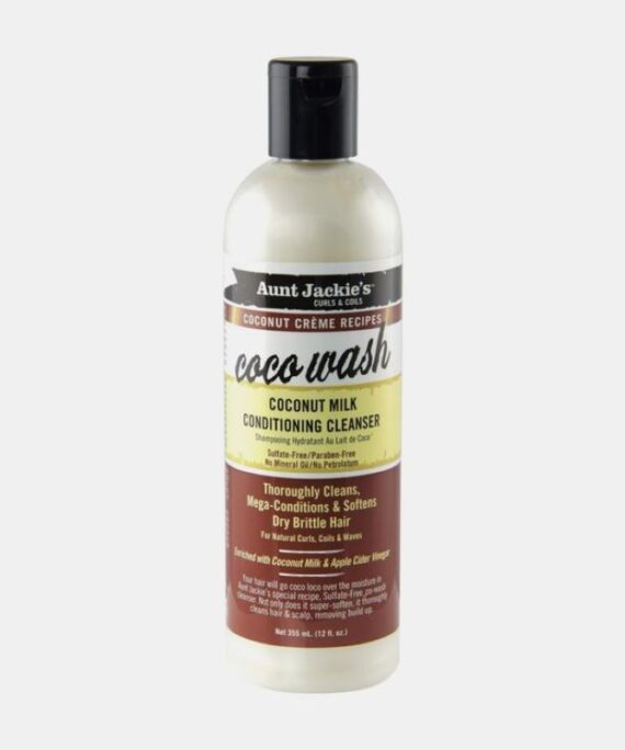 Aunt Jackie's coco wash coconut milk conditioning cleanser 355ml