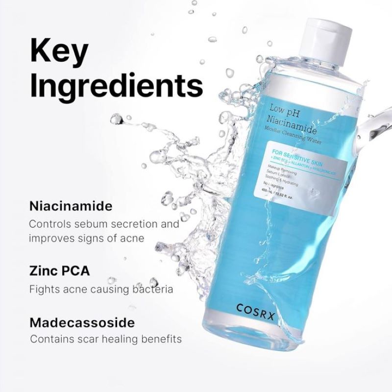 Cosrx Low PH Niacinamide Micellar cleansing water 100ml