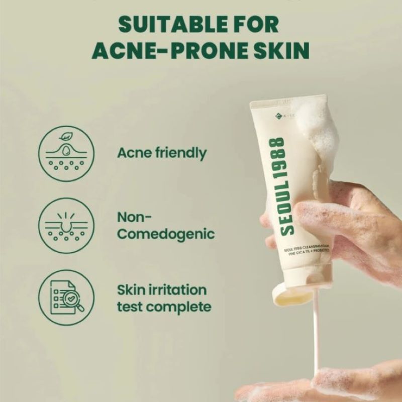 KSECRET - SEOUL 1988 Cleansing Foam : Pine Cica 1% + Probiotics 150ml - Image 2