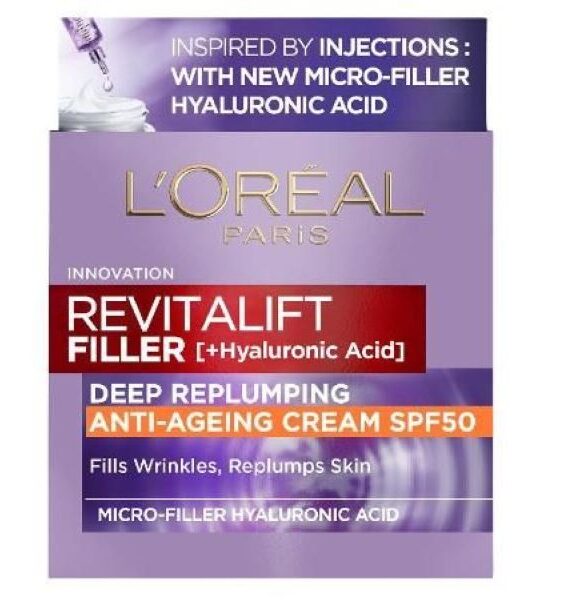Loreal Revitalift Filler Hyaluronic AntiWrinkle Cream SPF50 Day Cream