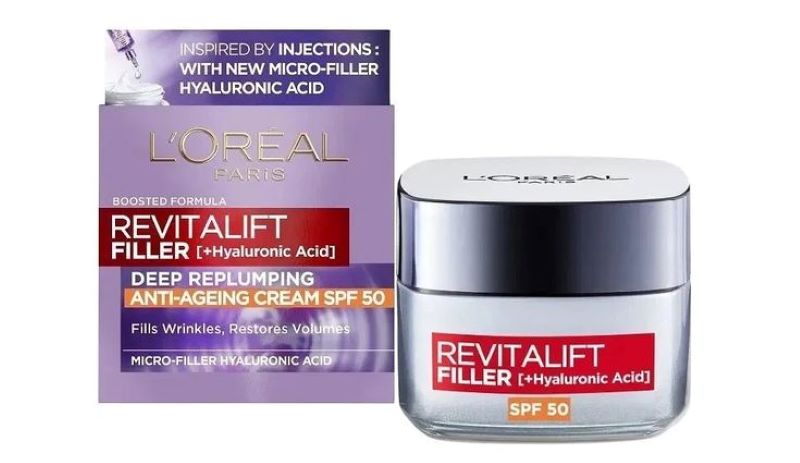 Loreal Revitalift Filler Hyaluronic AntiWrinkle Cream SPF50 Day Cream - Image 2