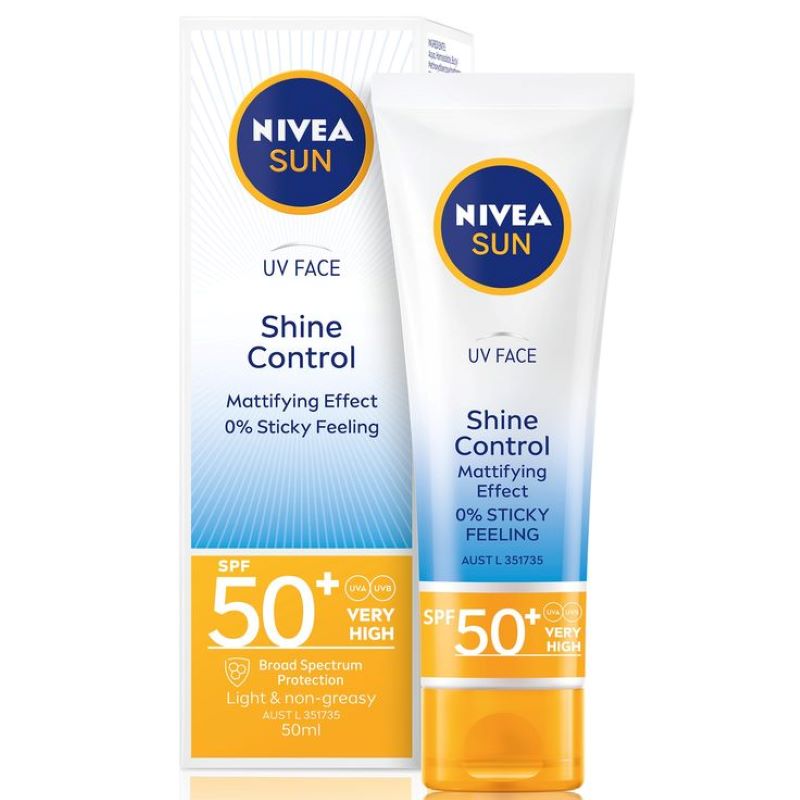 Nivea Sun UV Face Shine Control Instant Mattifying Effect 50SPF 50ml