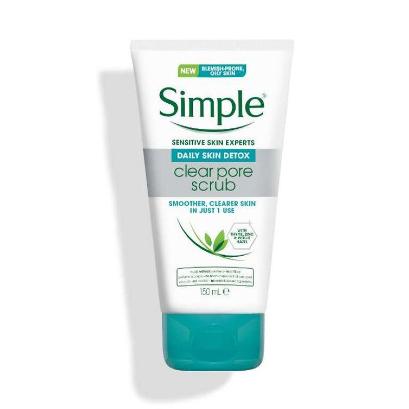 Simple Daily Skin Detox Clear Pore Scrub 150 ml