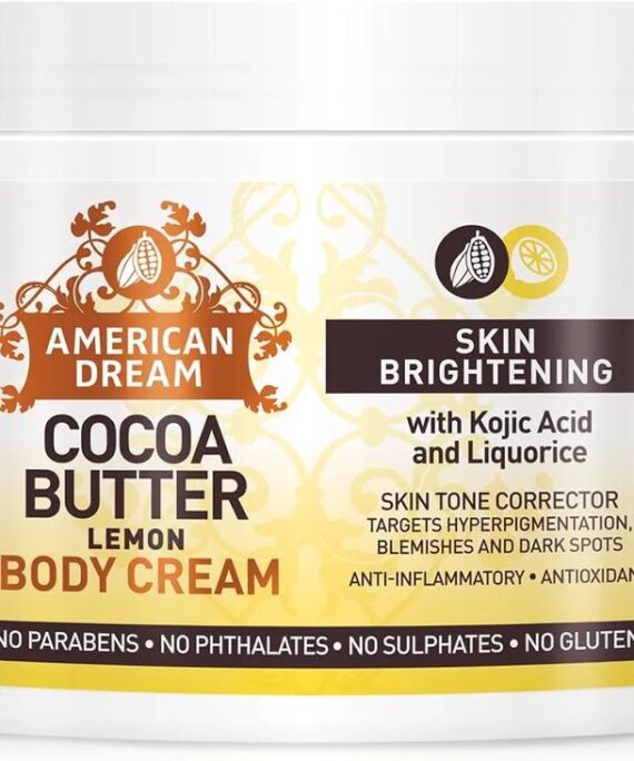 American Dream Cocoa Butter Skin Brightening Cream With Kojic Acid and Liquorice 453 g