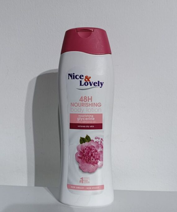 Nice & Lovely Body Lotion 400ml nourishing glycerine and almond oil