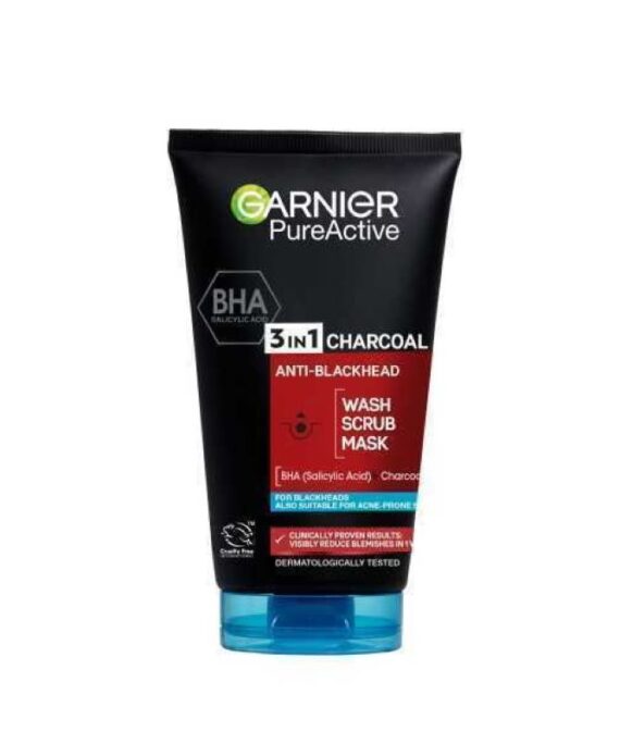 Garnier Pure Active BHA 3 in 1 Charcoal anti blackhead Cleanser 100ml