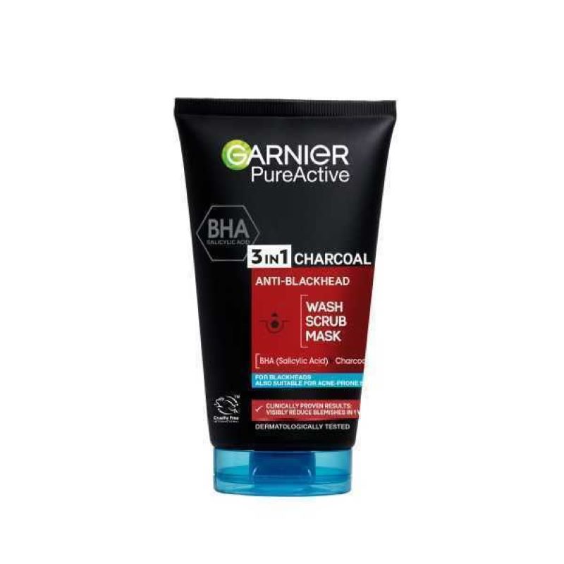 Garnier Pure Active BHA 3 in 1 Charcoal anti blackhead Cleanser 100ml