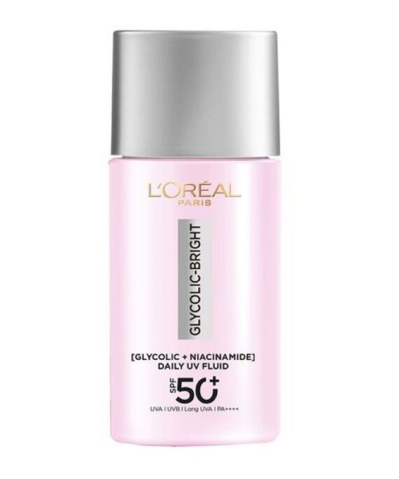 Loreal Glycolic-Bright AntiDark Spot Daily UV Fluid + Niacinamide SPF50+ 50ml
