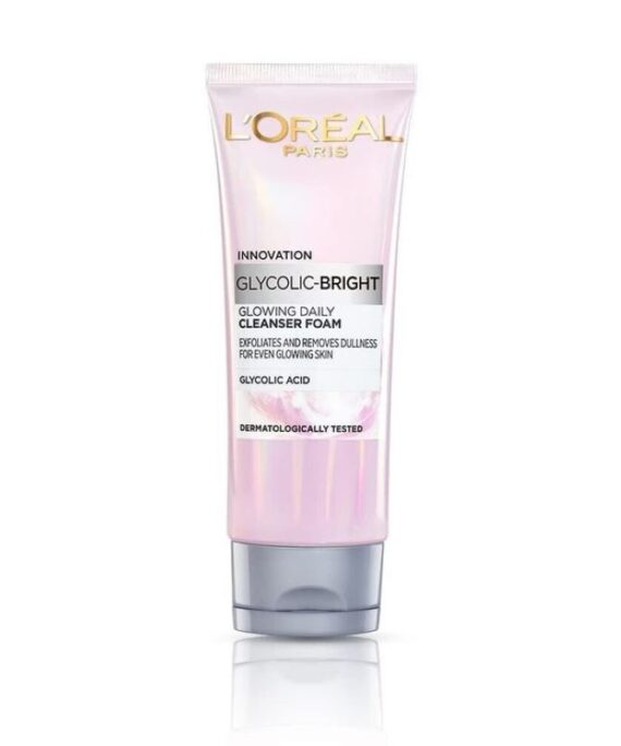 L'OREAL PARIS GLYCOLIC BRIGHT GLOWING DAILY CLEANSER FOAM 100M