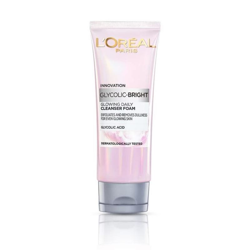 L'OREAL PARIS GLYCOLIC BRIGHT GLOWING DAILY CLEANSER FOAM 100M