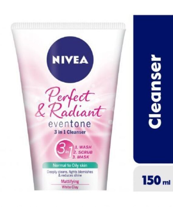 NIVEA PERFECT & RADIANT 3 IN 1 CLEANSER 150 ML
