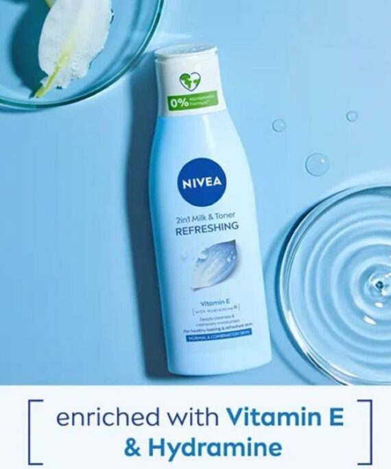 Nivea Toner 2in1 milk & toner  Refreshing 200ml